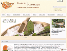 Tablet Screenshot of marleynaturals.com